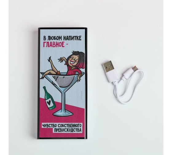 Зарядное устройство Like me "Главное чувство превосходства", PB-02, 6,2x14 см 5170376