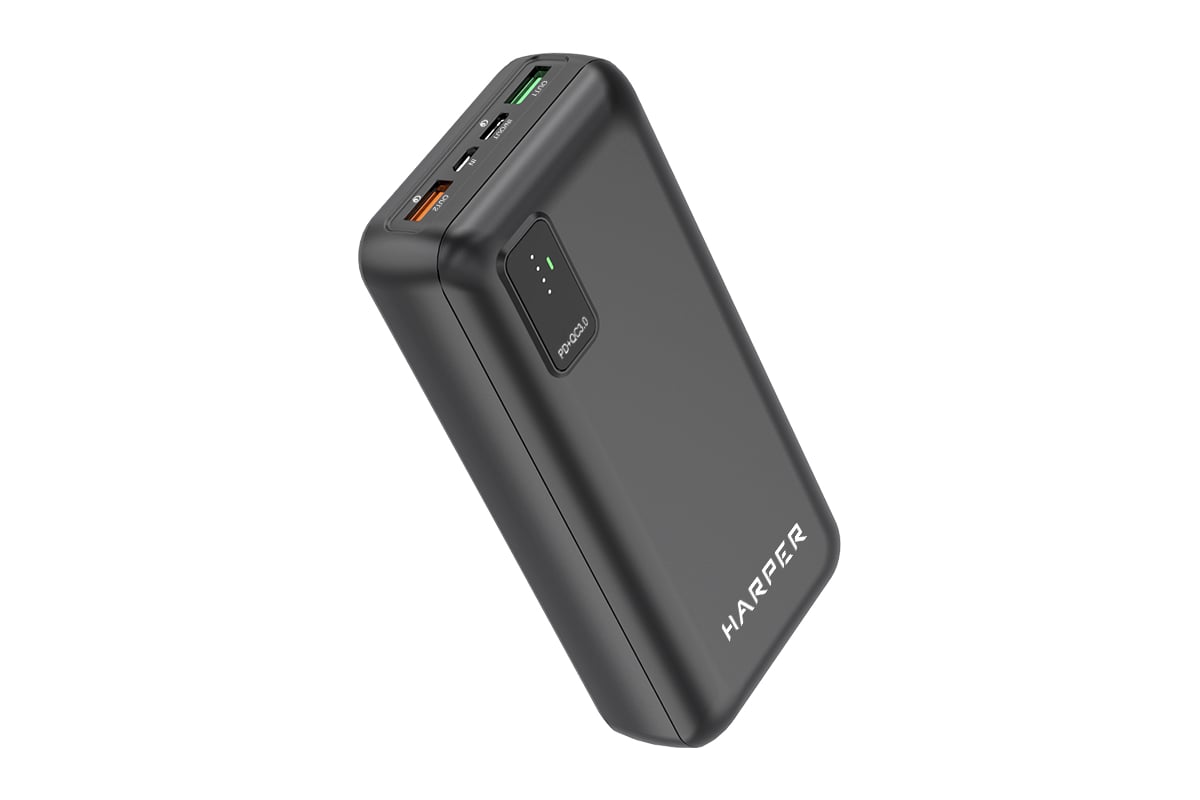 Внешний аккумулятор Harper Power Bank PB-0030 black H00003261 - выгодная  цена, отзывы, характеристики, фото - купить в Москве и РФ