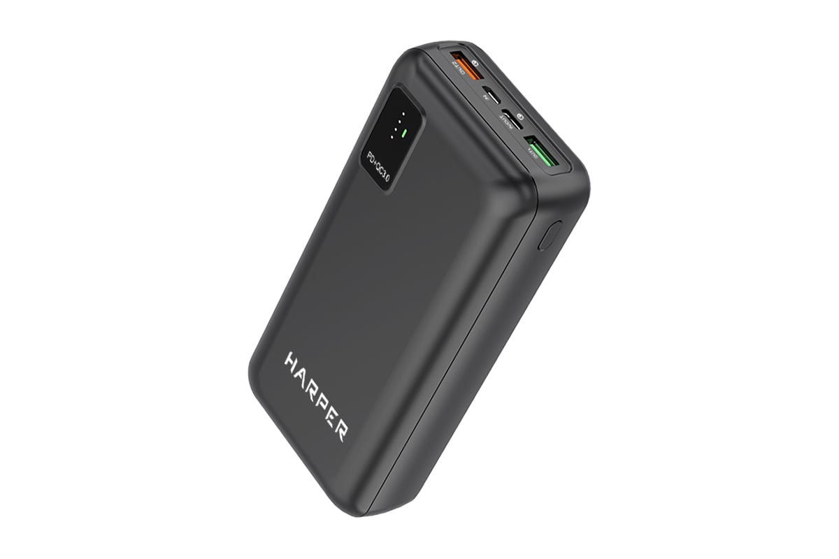 Внешний аккумулятор Harper Power Bank PB-0030 black H00003261 - выгодная  цена, отзывы, характеристики, фото - купить в Москве и РФ