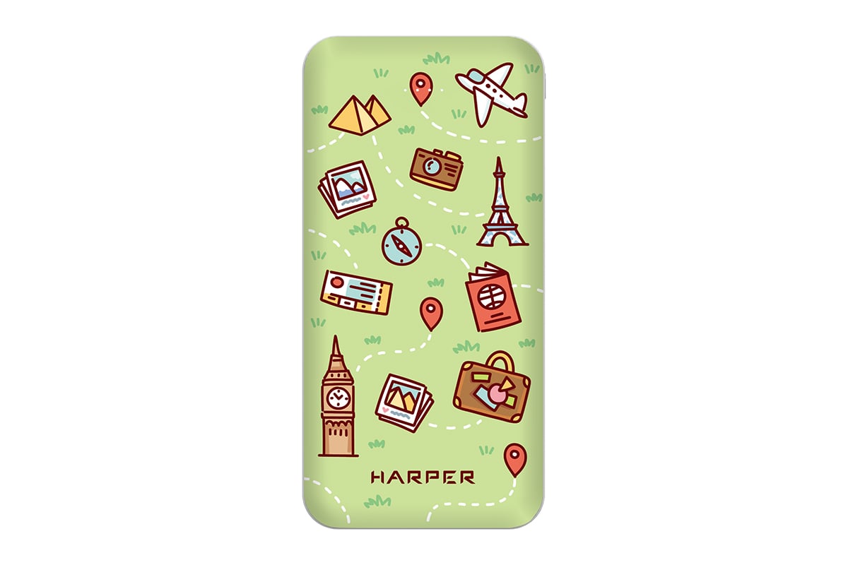 Внешний аккумулятор Harper Power Bank PB-0025 travel H00003303 - выгодная  цена, отзывы, характеристики, фото - купить в Москве и РФ