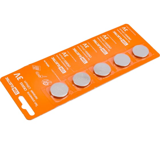 Элемент питания TDM CR2032 Lithium 3V BP-5 SQ1702-0029