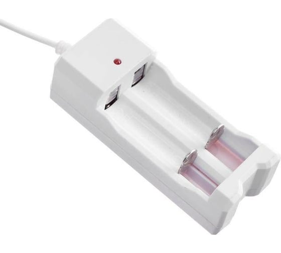 Зарядное устройство LUAZON для двух аккумуляторов АА или ААА UC-26, USB, ток заряда 250 мА, белое 5130727