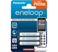 Аккумуляторы Panasonic eneloop BK-4MCCE/3DE 750mAh AAA DECT BL3 7727