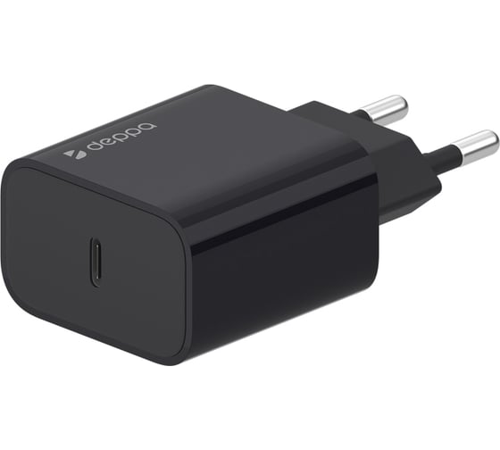 Сетевое зарядное устройство Deppa USB Type-C, Power Delivery, 25Вт, черный, Ultra 11376