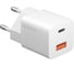 Сетевое зарядное устройство Deppa USB-C + USB-A, PD 3. 0, QC 3. 0, GaN, 20Вт, белый 11410 1