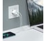 Сетевое зарядное устройство Deppa USB-C + USB-A, PD 3. 0, QC 3. 0, GaN, 20Вт, белый 11410 3