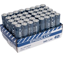 Батарейка Ergolux LR03 Alkaline BOX40 (ПРОМО, LR03 BOX40,1.5В) 14672