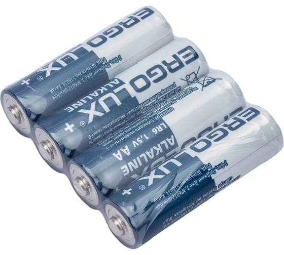 Батарейка Ergolux LR6 Alkaline BP-20 (ПРОМО, LR6 BP20, 1.5В) 14675