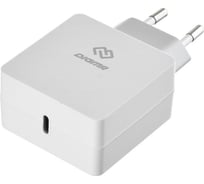 Сетевое зарядное устройство DIGMA DGPD-18W-WG 3A (PD) кабель USB Type C белый 1079233
