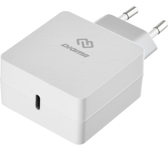 Сетевое зарядное устройство DIGMA DGPD-18W-WG 3A (PD) кабель USB Type C белый 1079233 1