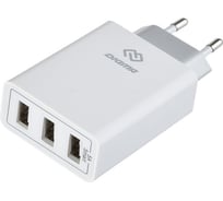 Сетевое зарядное устройство DIGMA DGWC-3U-5A-WG 5A универсальное, белый 1079232