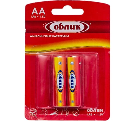 Батарейка Облик LR6 Блистер-2 УТ-00000610
