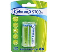 Аккумуляторы Облик Ni-Mh АА -2700 mAh Блистер-2 6171 21378304