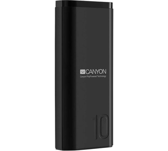 Внешний аккумулятор Canyon PB-103, 10000 мАч, черный CNE-CPB010B