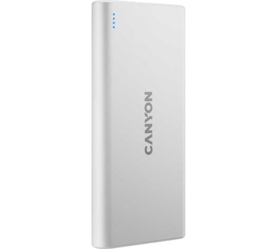 Внешний аккумулятор Canyon PB-106, 10000 мАч, белый CNE-CPB1006W