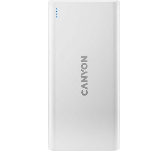 Внешний аккумулятор Canyon PB-106, 10000 мАч, белый CNE-CPB1006W