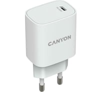 Сетевое зарядное устройство Canyon H20-02 белый CNE-CHA20W02