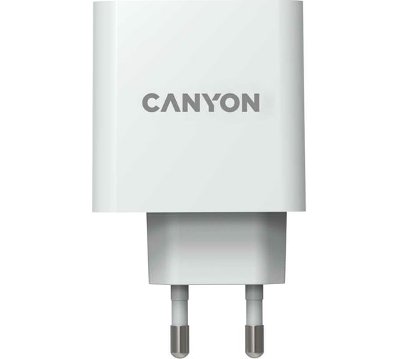 Сетевое зарядное устройство Canyon H-65, USB-C, 3.25A, белый CND-CHA65W01