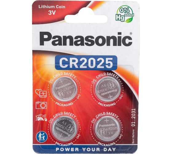 Батарейка Panasonic Power Cells CR2025 B4 УТ-00000755