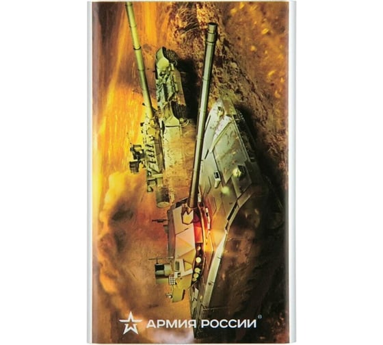 Внешний АКБ Red Line J01 4000 mAh, металл, серебряный, Армия России, дизайн №12 УТ000016292 1