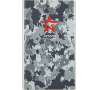 Внешний АКБ Red Line J01 4000 mAh, металл, серебряный, Армия России, дизайн №25 УТ000017343