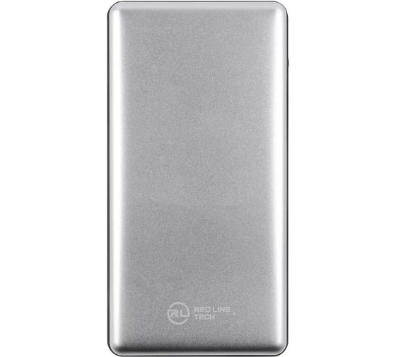 Внешний АКБ Red Line Tech PDP-3А (10000 mAh), 3А, Power Delivery, 2USB + Type-C, серебряный УТ000020090