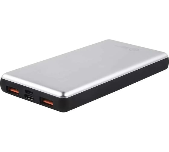 Внешний АКБ Red Line Tech PDP-3А (10000 mAh), Power Delivery, QC 2.0/QC 3.0, 2USB + Type-C, серебро УТ000018984