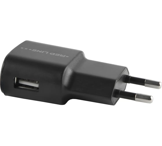 Сетевое зарядное устройство Red Line Lite 1 USB, модель ТС-1A, 1A, черный УТ000010347