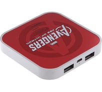 Внешний АКБ Red Line Iron Man 4000mAh, Marvel, красный УТ000018831