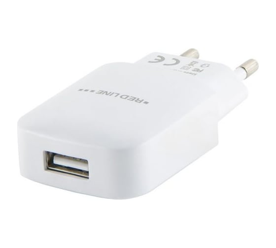 Сетевое зарядное устройство Red Line 1 USB, модель NTC-2.4А, 2.4A белый УТ000020451 1