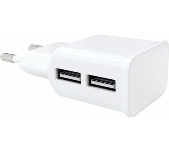 Сетевое зарядное устройство Red Line 2 USB, модель NT-2A, 2.1A + кабель MicroUSB, белый УТ000012256 1