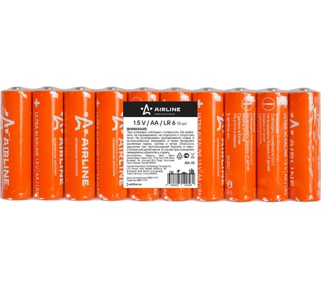 Батарейки Airline LR6/AA щелочные 10 шт. AA-10