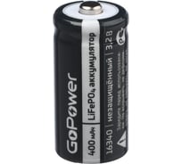 Аккумулятор GoPower Li-Fe 16340 PK1 3.2V 400mAh 00-00019620 22970463