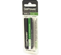Аккумулятор GoPower Li-ion 18650 (Pan. NCR18650B) BL1 3.6V 3400mAh с защитой высокий контакт 00-00015350