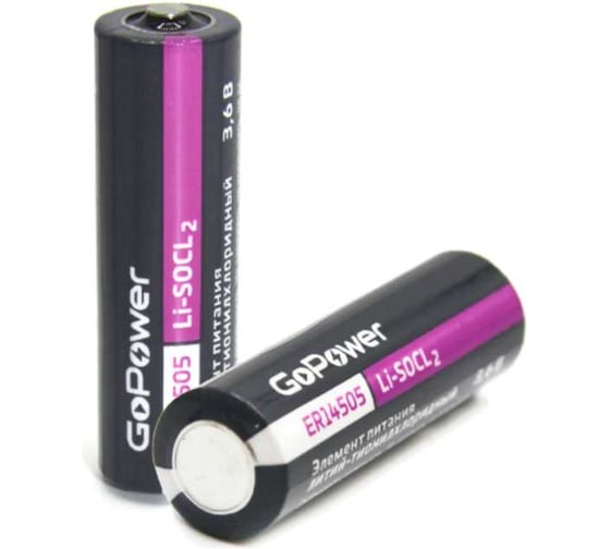 Батарейка GoPower 14505 PC1 Li-SOCl2 3.6V 00-00015333