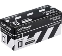 Батарейка GoPower LR03 AAA Alkaline 1.5V 40 штук 00-00015600 22970067