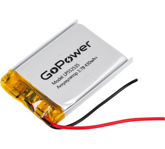 Аккумулятор GoPower Li-Pol LP401015 PK1 3.7V 30mAh 00-00019582