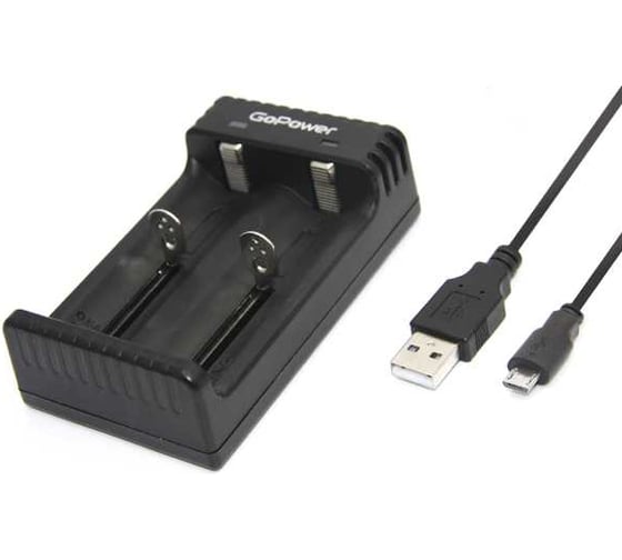 Зарядное устройство GoPower для аккумуляторов LiCharger 4 Ni-MH/Ni-Cd/Li-ion/IMR 2 слота (1/100) 00-00015360