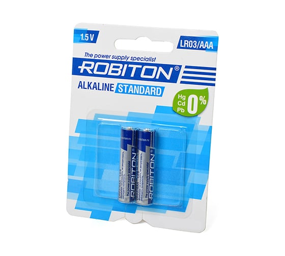 Элемент питания ROBITON 2шт. STANDARD LR03 12293