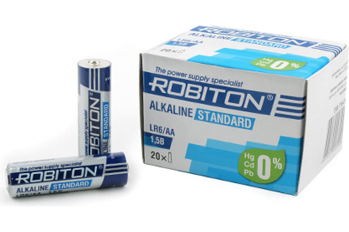 Элемент питания robiton. Батарейка Robiton Standard lr6. Элемент питания Robiton Standard lr6. Батарейка Robiton Alkaline Standart lr6/AA. Lr6/АА Robiton Standart.