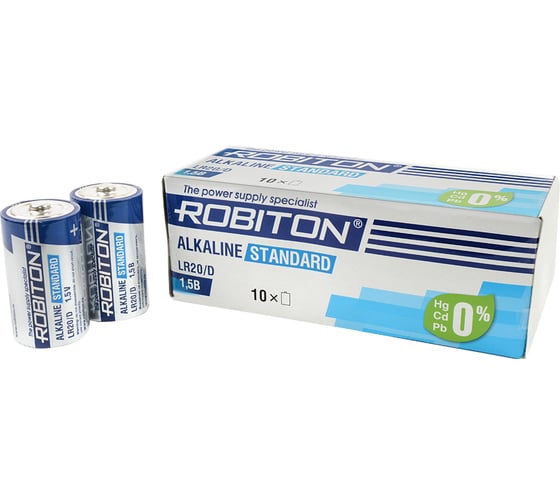 Элемент питания ROBITON 10шт. STANDARD LR20 13985