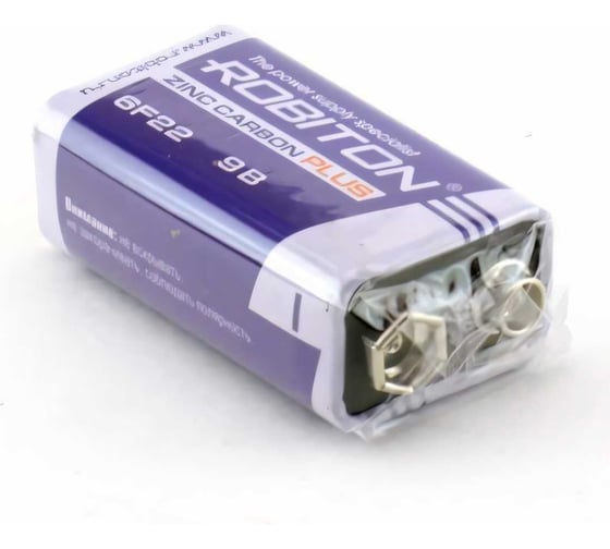 Батарея ROBITON PLUS R-6F22- 6F22 9V 13124
