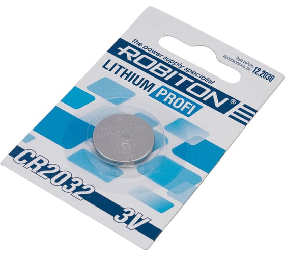 Элемент питания ROBITON PROFI R-CR2032- CR2032 12444