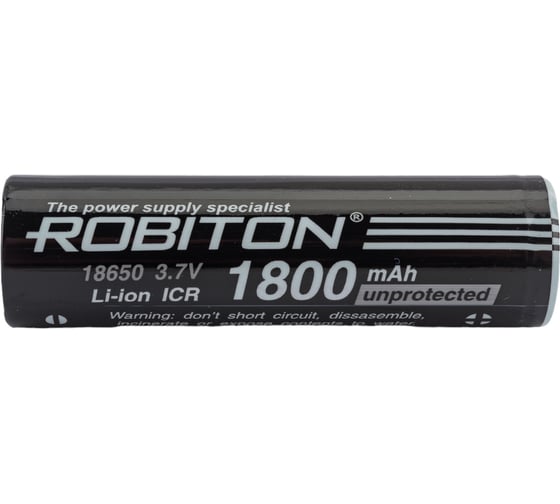 Аккумулятор ROBITON LI18650-1800NP- без защиты 15629