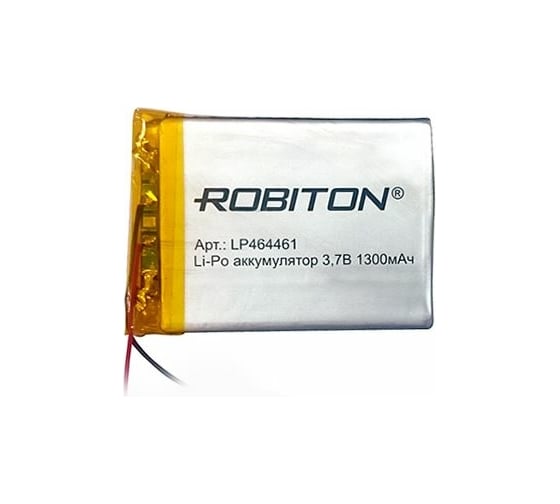 Аккумулятор ROBITON LP464461UN 3.7В 1300мАч без защиты 15738