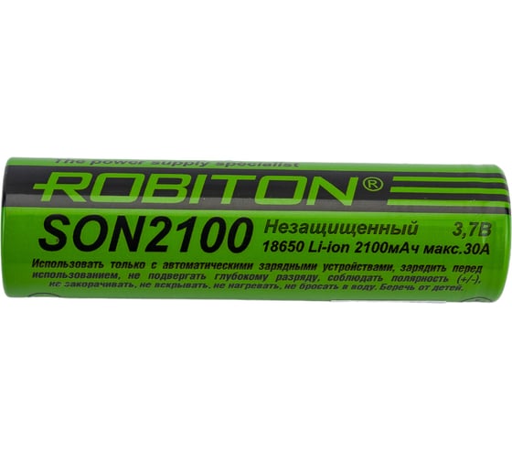 Аккумулятор Robiton SON2100 30А Sony US18650VTC4 без защиты 13568