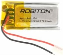 Аккумулятор ROBITON LP451124 3.7В 65мАч 15737 23031987