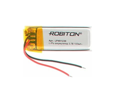 Аккумулятор ROBITON LP401230 3.7В 100мАч 15733