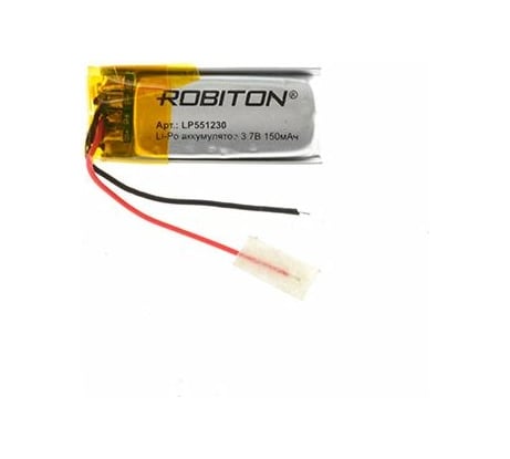 Аккумулятор ROBITON LP551230 3.7В 150мАч 14900