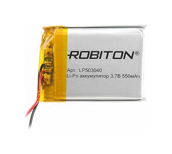 Аккумулятор ROBITON LP503040 3.7В 550мАч 14075 1